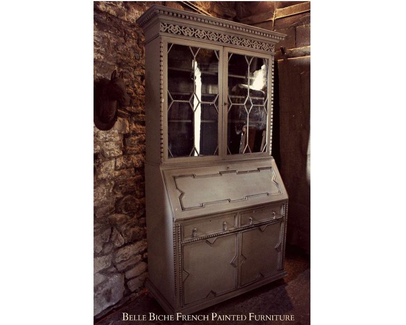 Antique Mahogany Secretary Bookcase