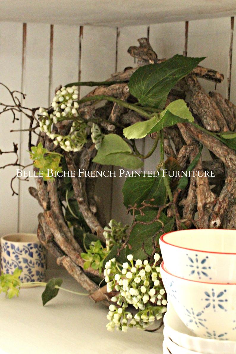 Pine Corner Cabinet in Gustavian Grey