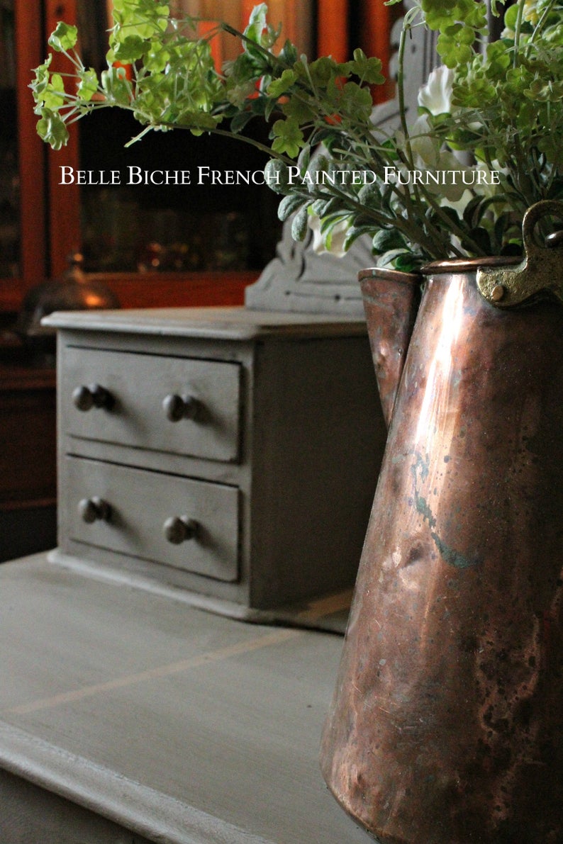 C 19th Compact Mirrored Dressing Table