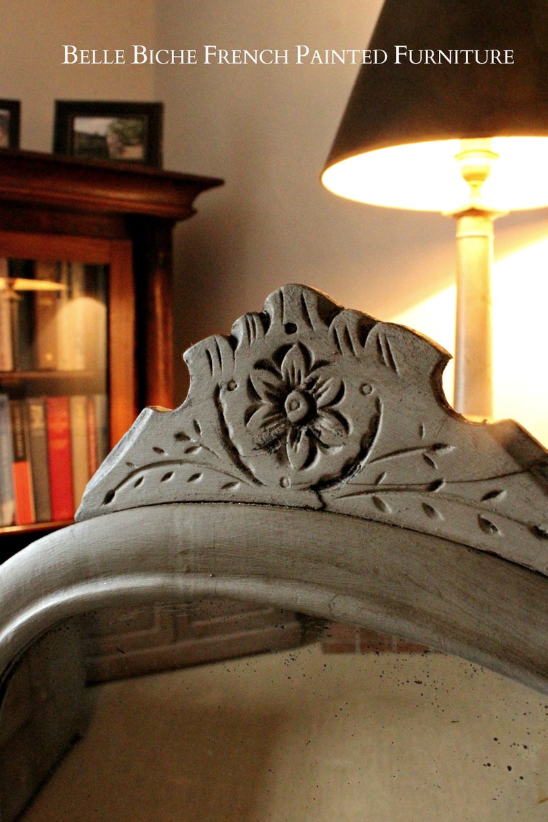 C 19th Compact Mirrored Dressing Table