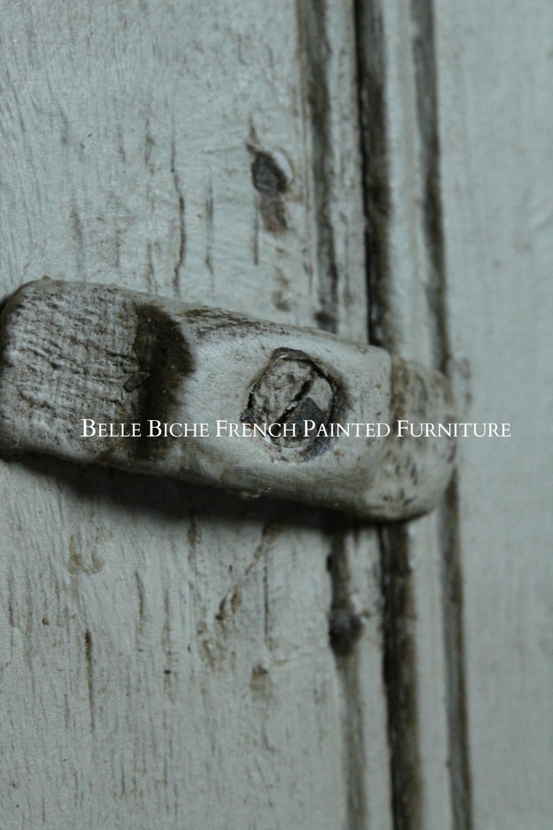 Late Edwardian Hand Painted 'French Grey' Oak Wardrobe