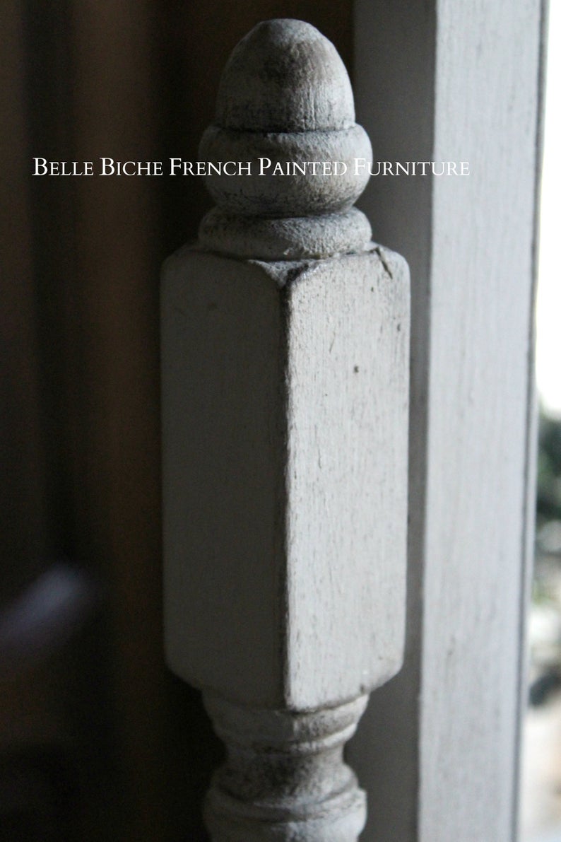 Antique Gustavian Grey Dressing Table & Matching Upholstered Chair