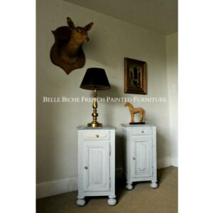 Belle Époque Marble Top Table de Chevet