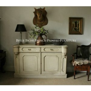 Flemish Antique Inverted Breakfront Server