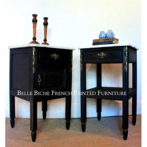 1920's Original French Marble Top Table de Chevet