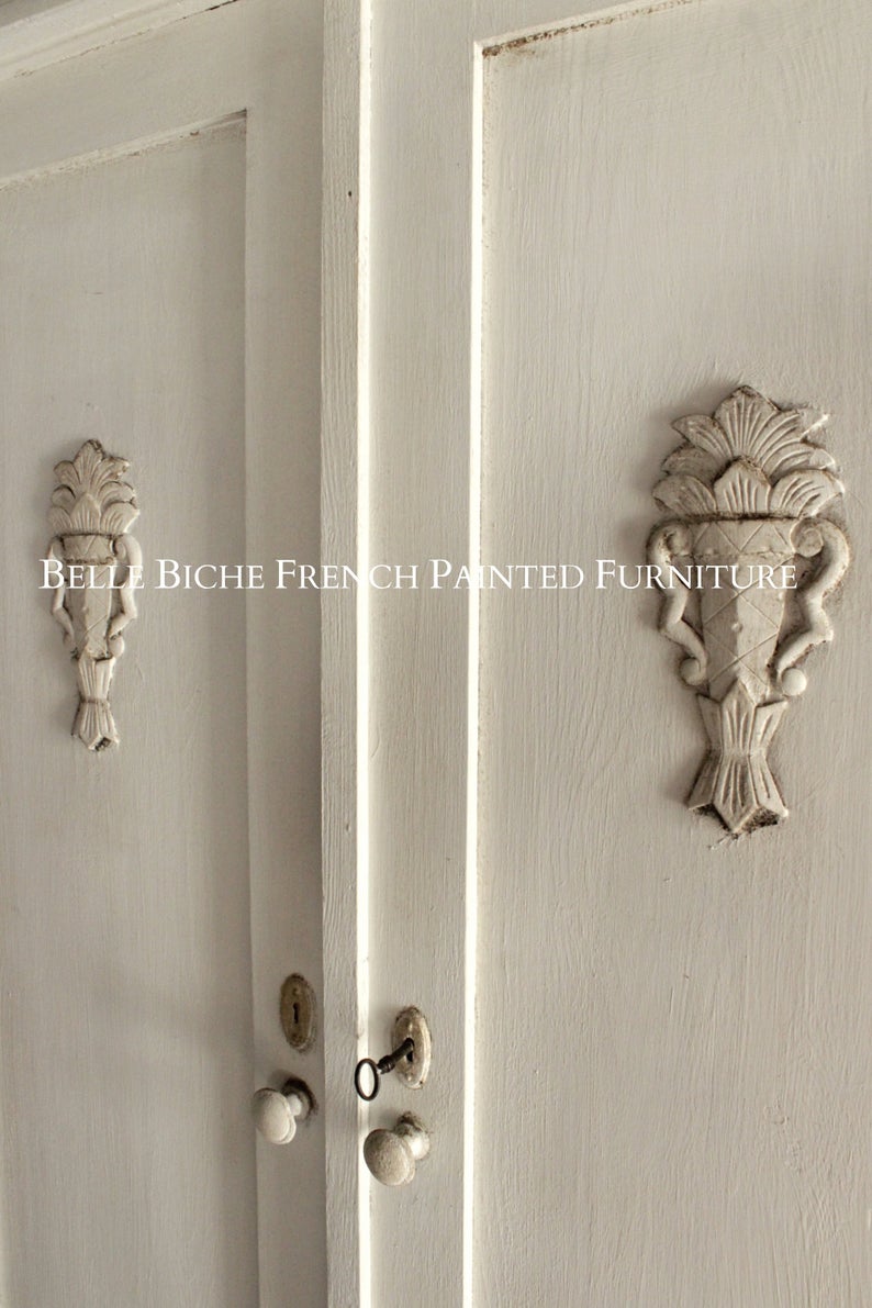 Antique Flemish Solid Pine Armoire