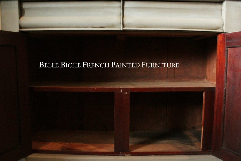 Antique 'French Ash Grey' Morning Sideboard