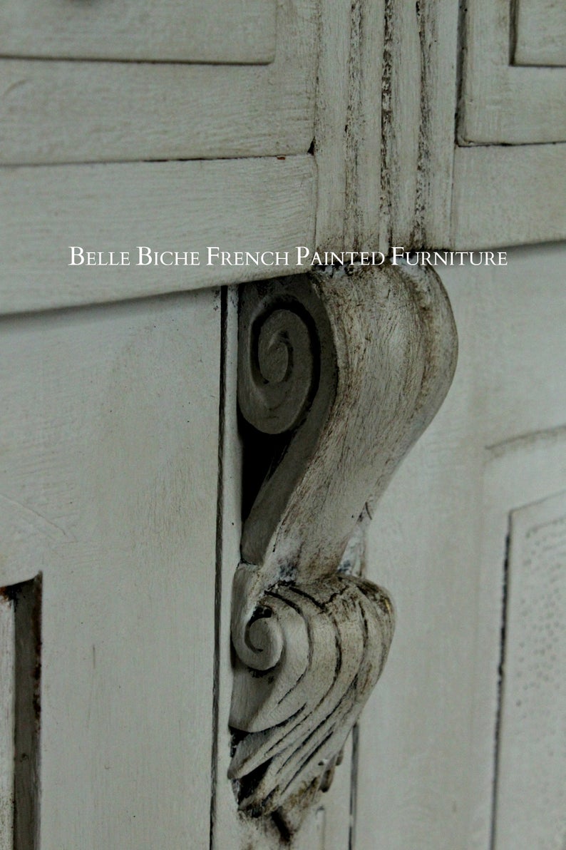 Gustavian Grey Two Door Side Cabinet Sideboard