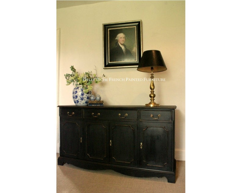 Four Door Boho 'Parisian Noir' Sideboard