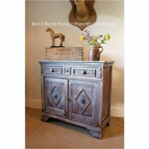 Original French Weathered Pine Placard