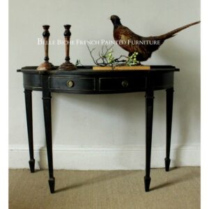 Parisian Noir Georgian Style Console Hall Side Table
