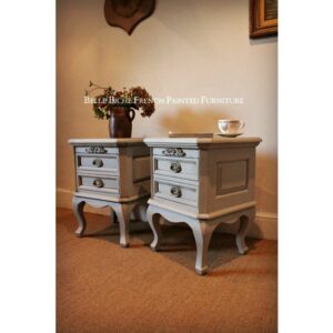 Pair French Style Nightstands Bedside Tables