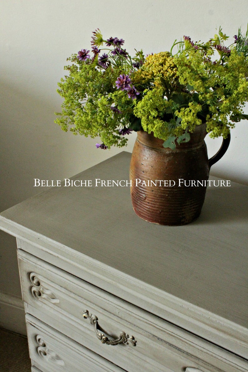 Original French Provincial Three Drawer Chest Commode