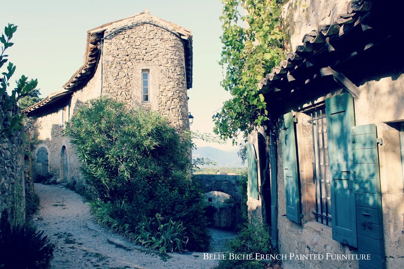 Original French Provincial Three Drawer Chest Commode