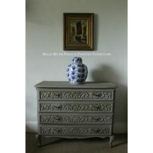 Richly Carved Original French Provincial Four Drawer Chest Commode