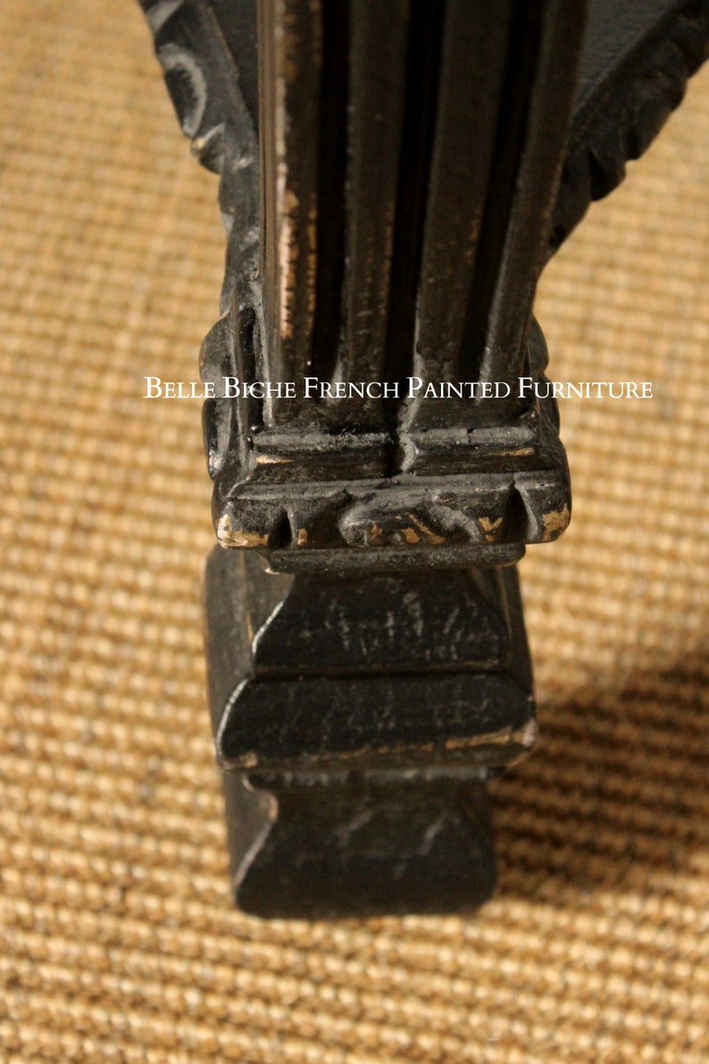 Adams Style Parisian Noir Georgian Style Console