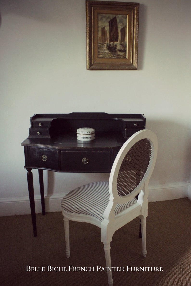 'Parisian Noir' Mid-Century, Ladies Bonheur du Jour