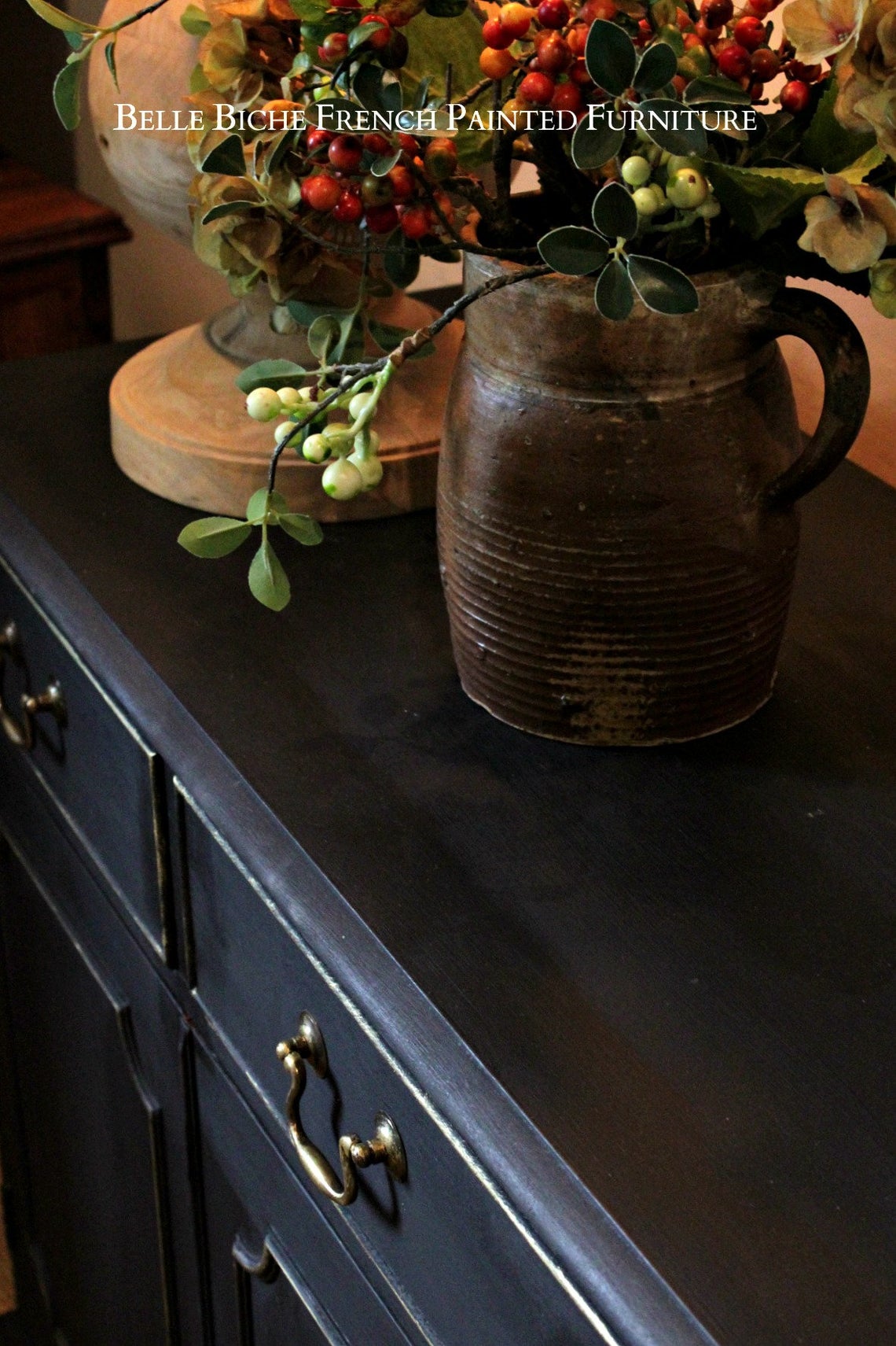Four Door Boho 'Parisian Noir' Sideboard