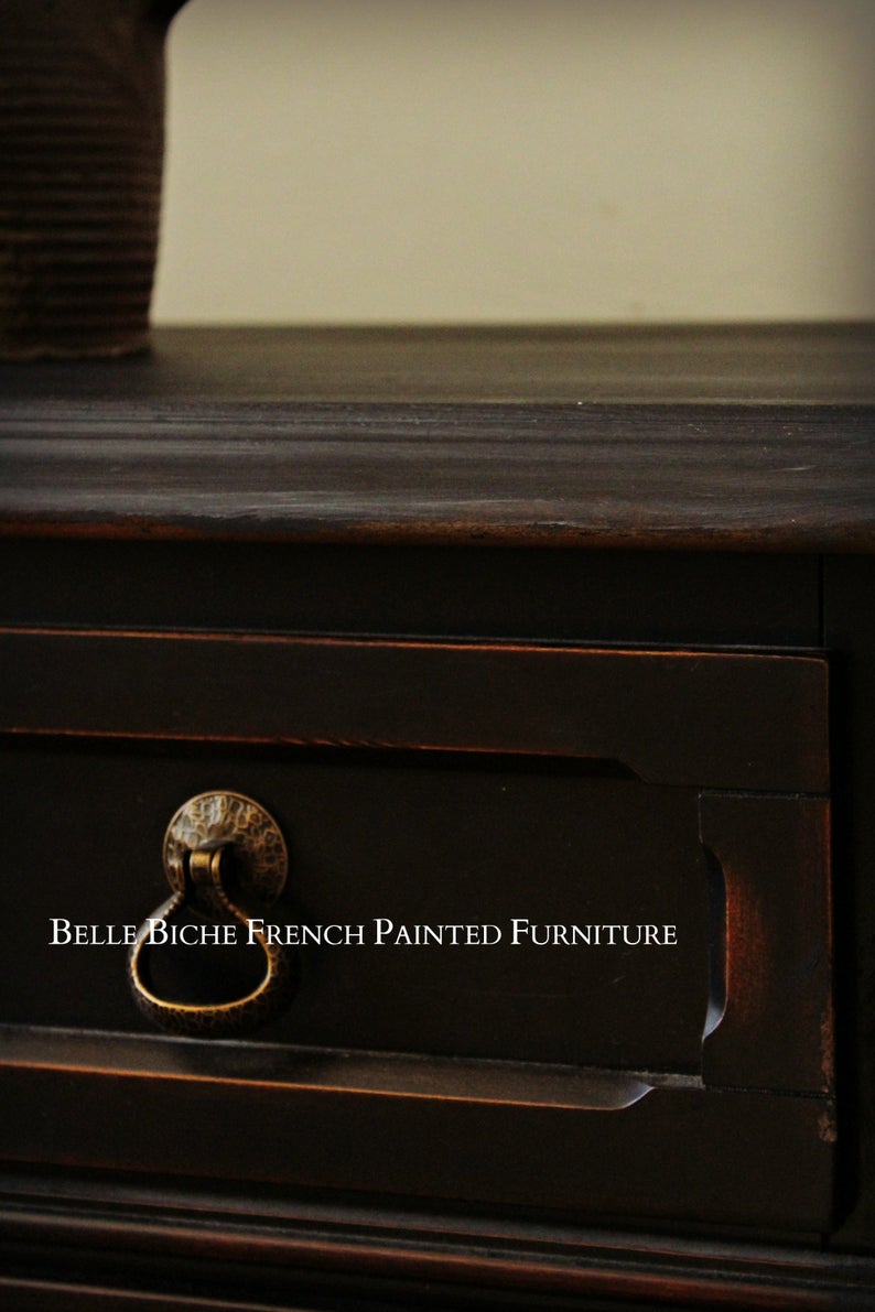 Pair of Four Drawer Continental Chest Commodes