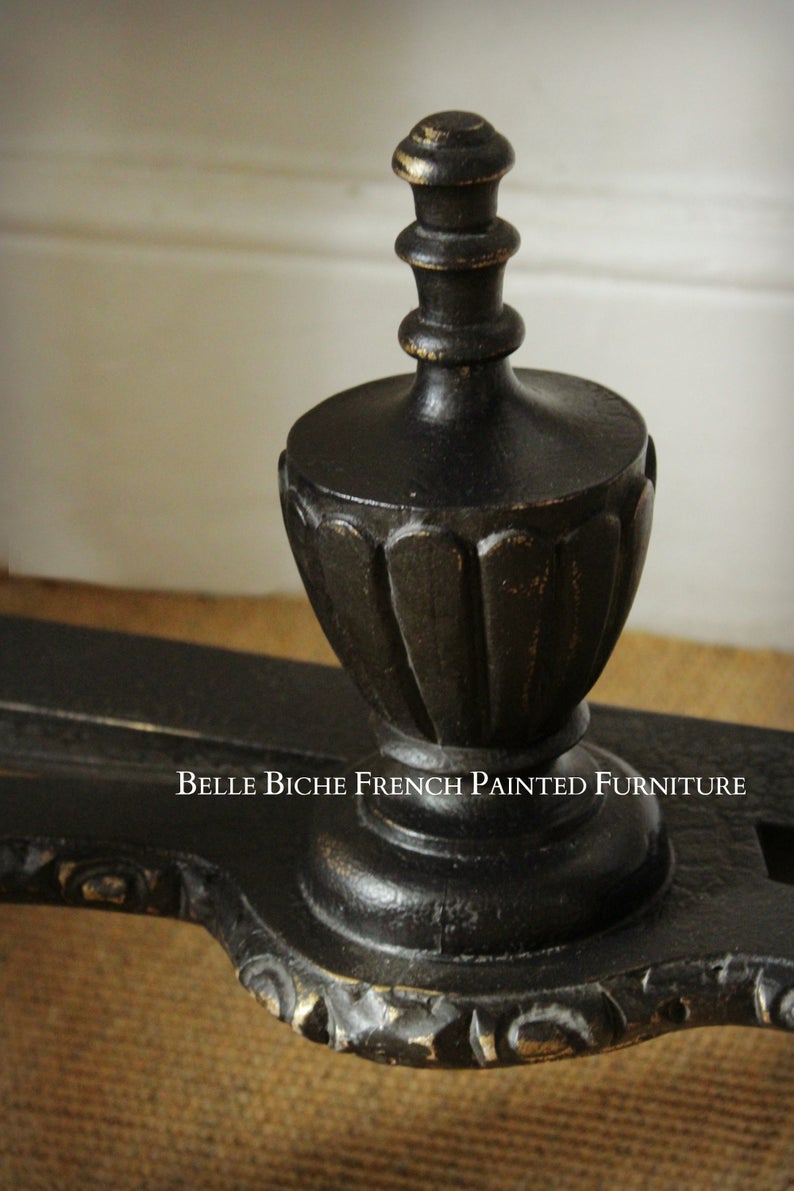 Adams Style Parisian Noir Georgian Style Console