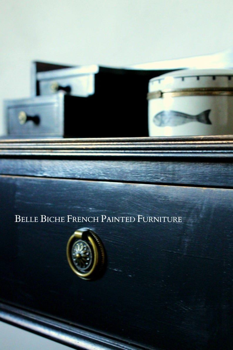 'Parisian Noir' Mid-Century, Ladies Bonheur du Jour