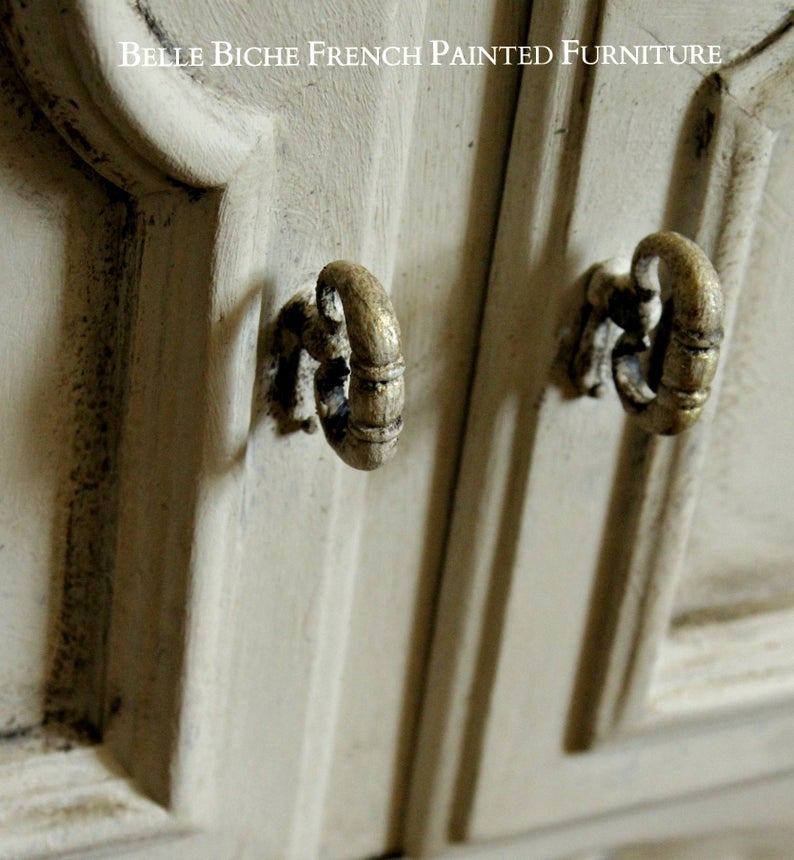 Pair of Large Two Door French Nightstands