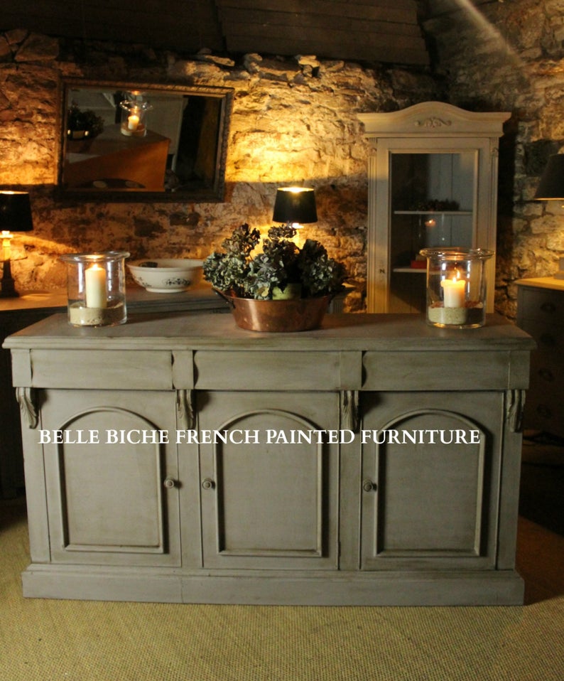 Three Door Mahogany Dresser Base Sideboard