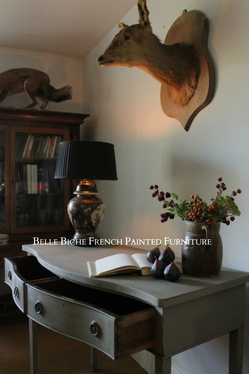 Two Drawer Serpentine Console