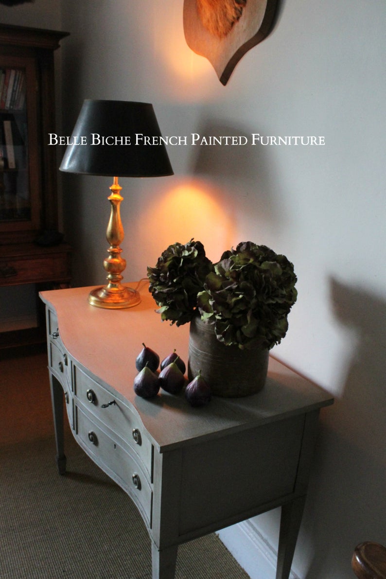 George III Style Four Drawer Mahogany Side Table