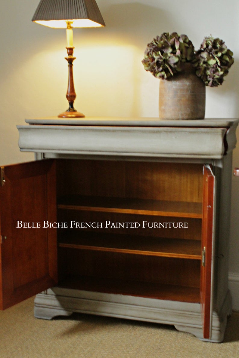 'French Ash Grey' Two Door Side Cabinet