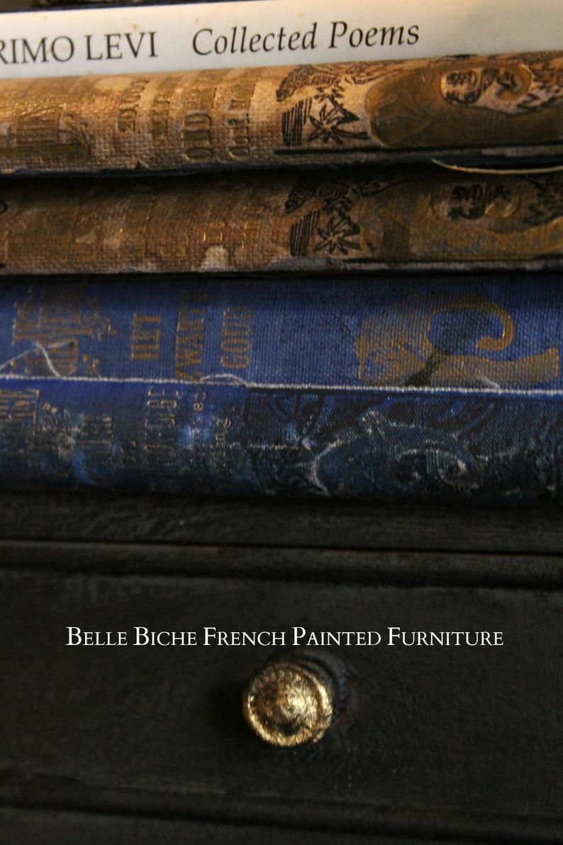 'Parisian Noire' Mid-Century, Bijou Bonheur du Jour Bureau