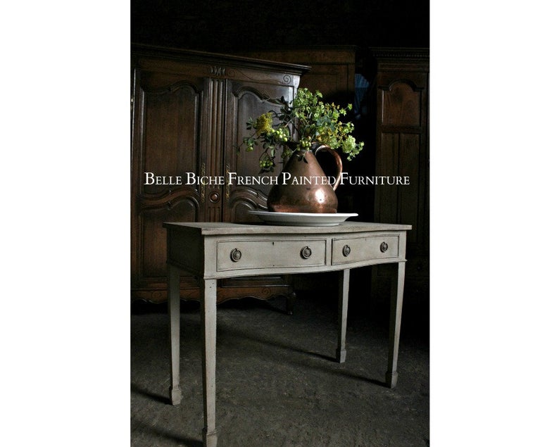 Two Drawer Serpentine Console