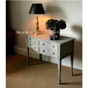 George III Style Four Drawer Mahogany Side Table