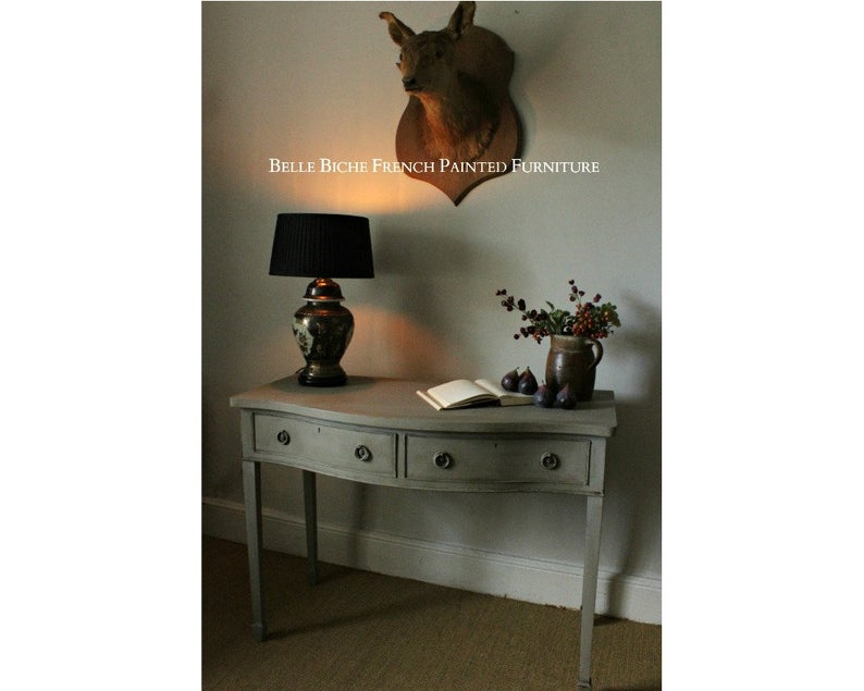 Two Drawer Serpentine Console