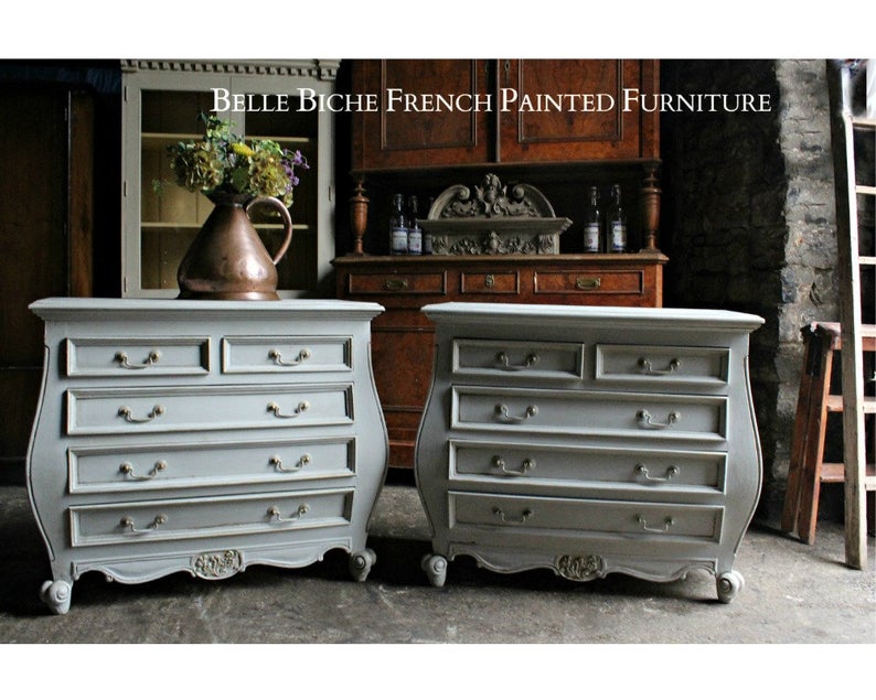 Louis XV Style French Bomb Commodes