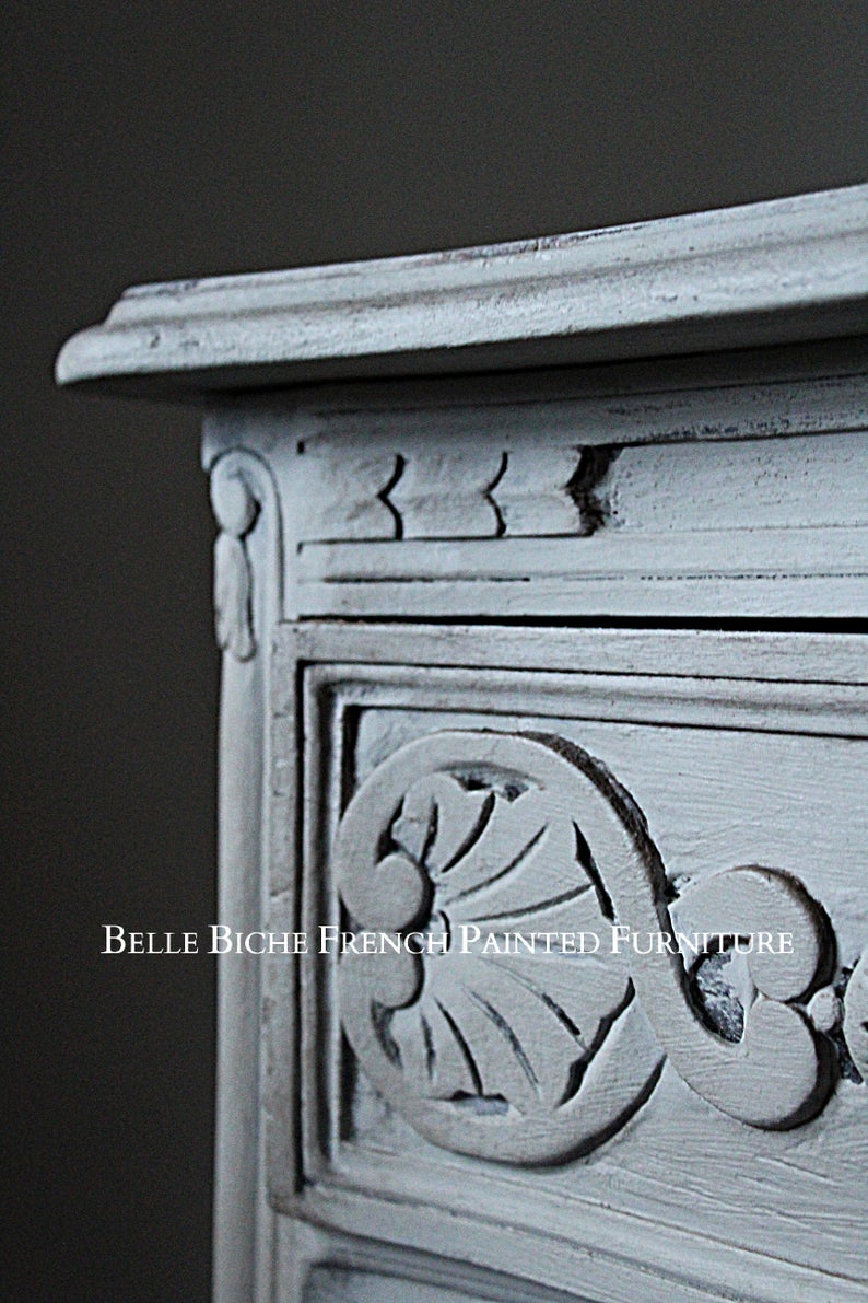 Original Provincial French Bijou Three Drawer Commode Chest