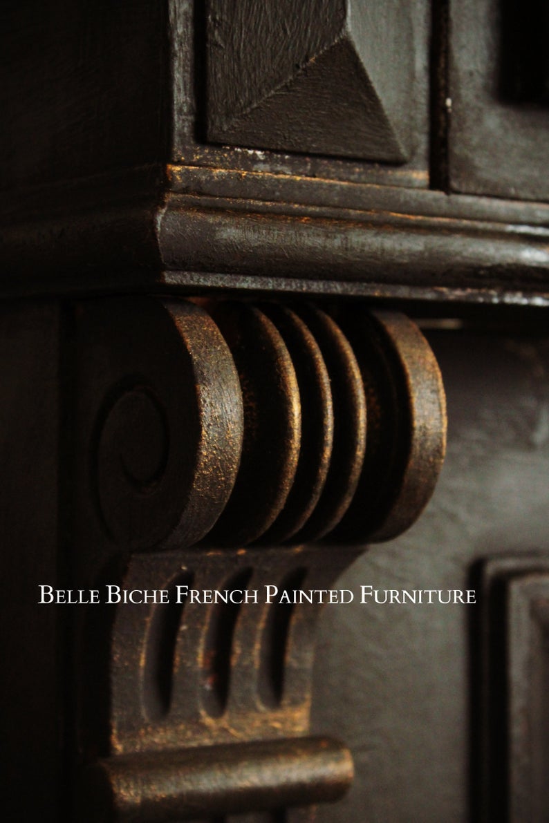 Original Provincial French Two Door Placard