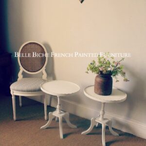 Bijou Pair of Original French Pedestal Side Tables