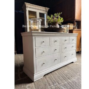 Gustavian Grey 6-Drawer Chest Commode