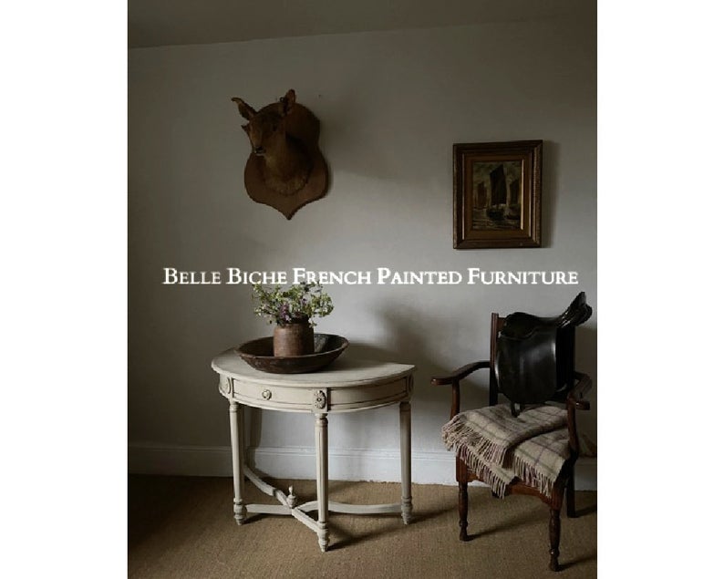 Gustavian Style Demi Lune Console Table