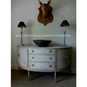 Gustavian Style George III Reproduction Demi Lune Sideboard Server