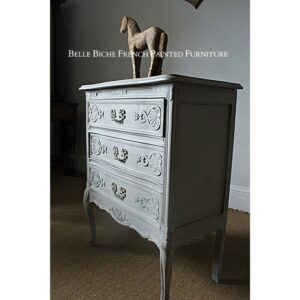 Original Provincial French Bijou Three Drawer Commode Chest