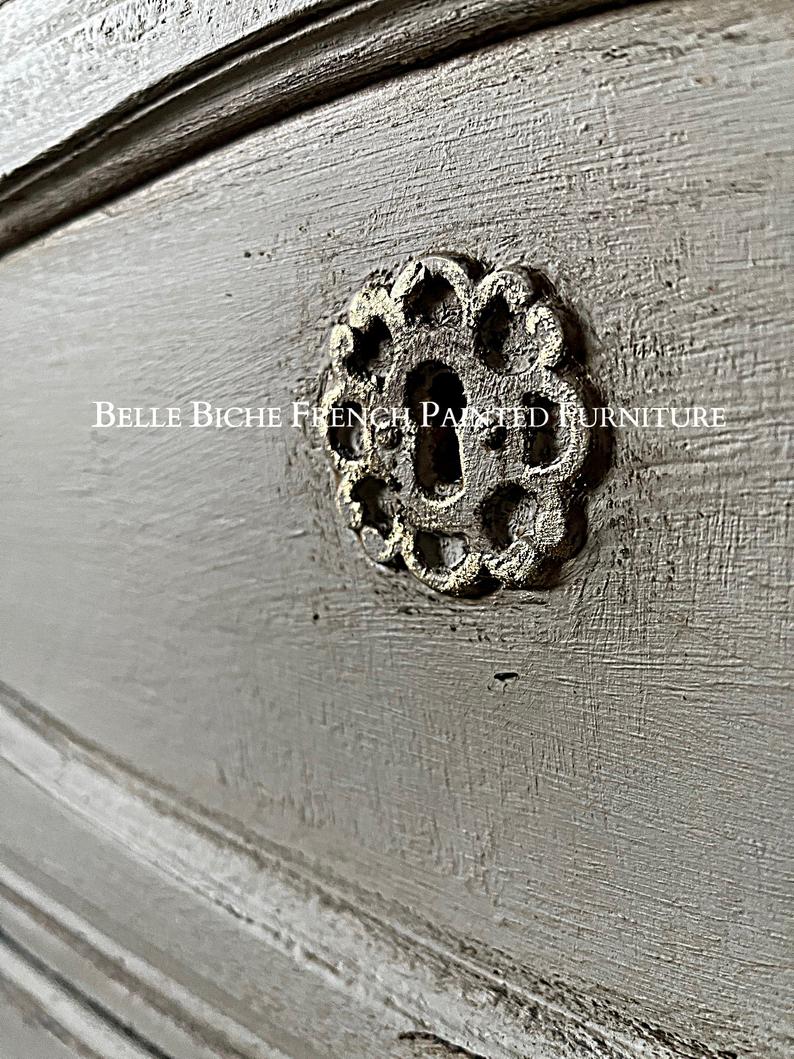 Original French Provincial Two over Two Chest Commode