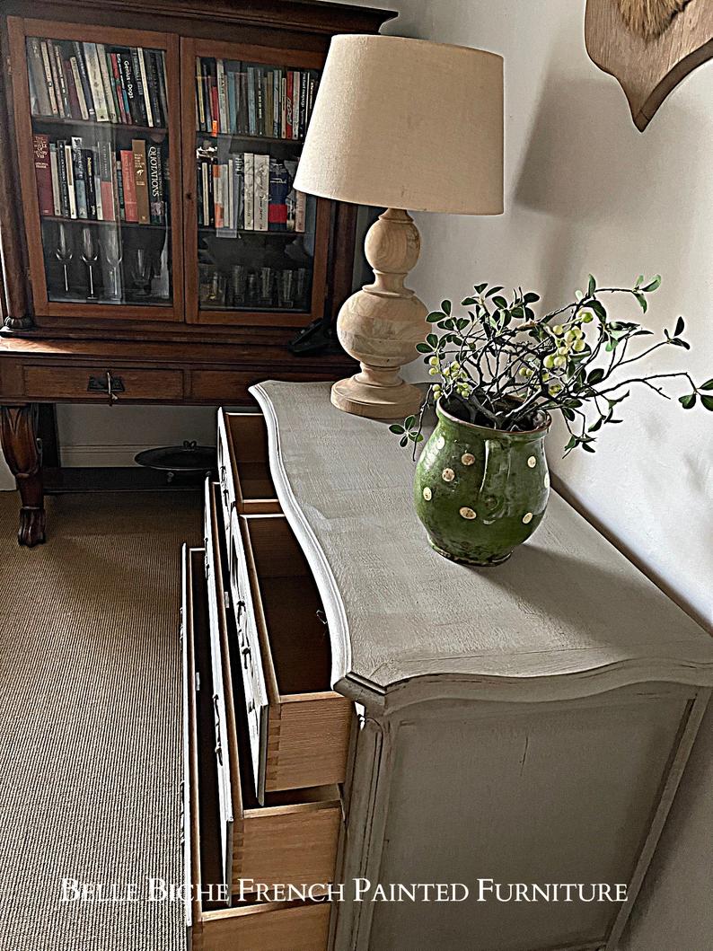 Original French Provincial Two over Two Chest Commode