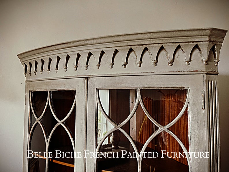 George III Style Glazed Corner Cabinet