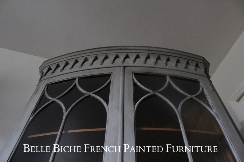 George III Style Glazed Corner Cabinet