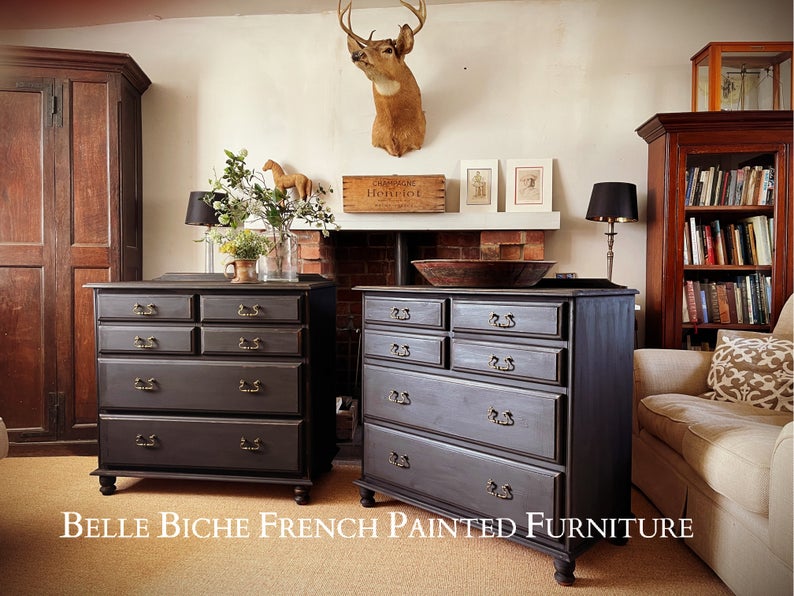 Pair of Large George III Style Chest Commodes