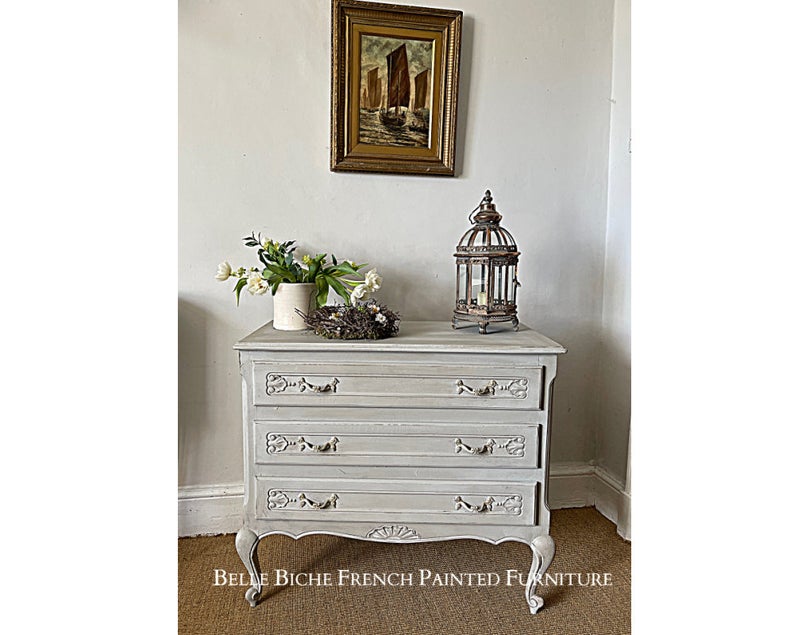 Provincial French Three Drawer Commode Chest