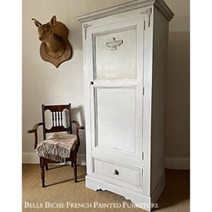 Spacious Gustavian Grey Single Wardrobe / Ideal Nursery / Hall Robe / Guest Wardrobe
