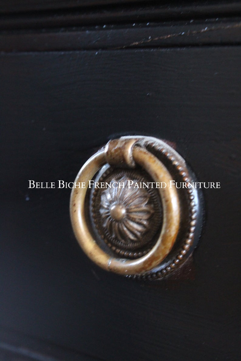 Exquisite 'Parisian Noire' Mid-Century, Bonheur du Jour